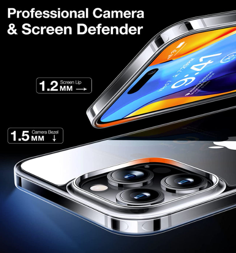 Torras Diamond Clear Iphone 13 Pro Max Case Shockproof Slim Lightweight Clear