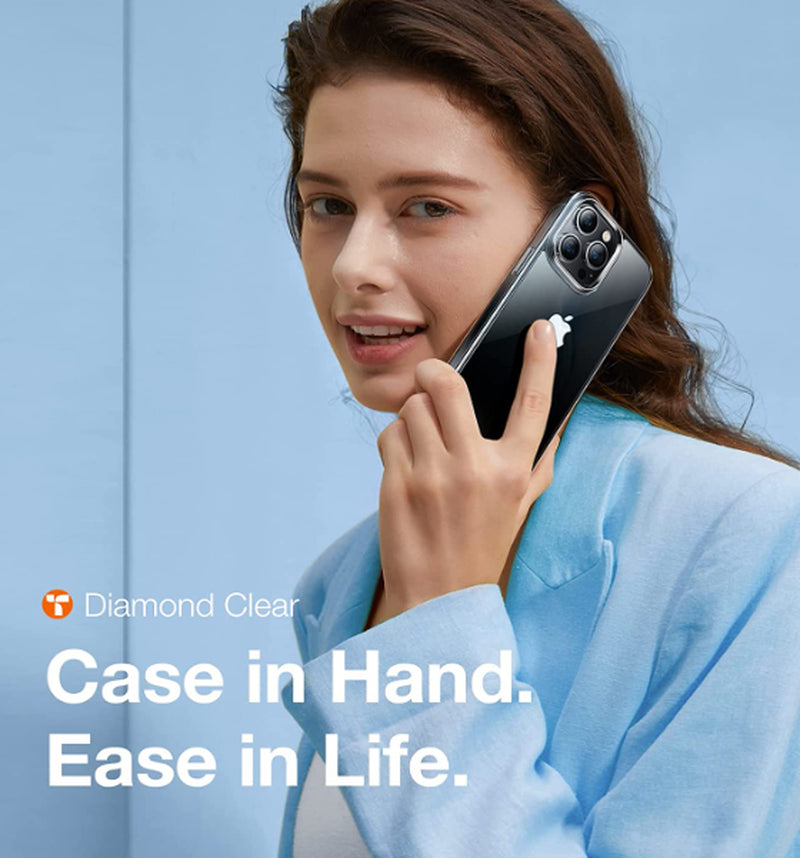 Torras Diamond Clear Iphone 13 Pro Max Case Shockproof Slim Lightweight Clear