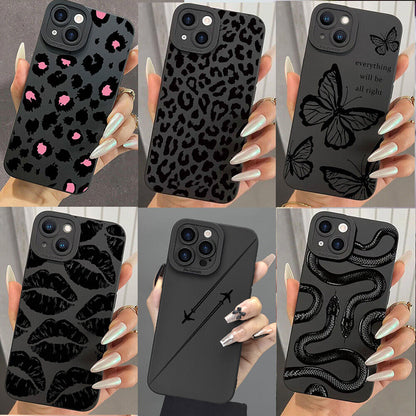 Cool Case for Iphone 16 17 Pro Max 15 14 13 12 Shockproof Silicone Matte Cover